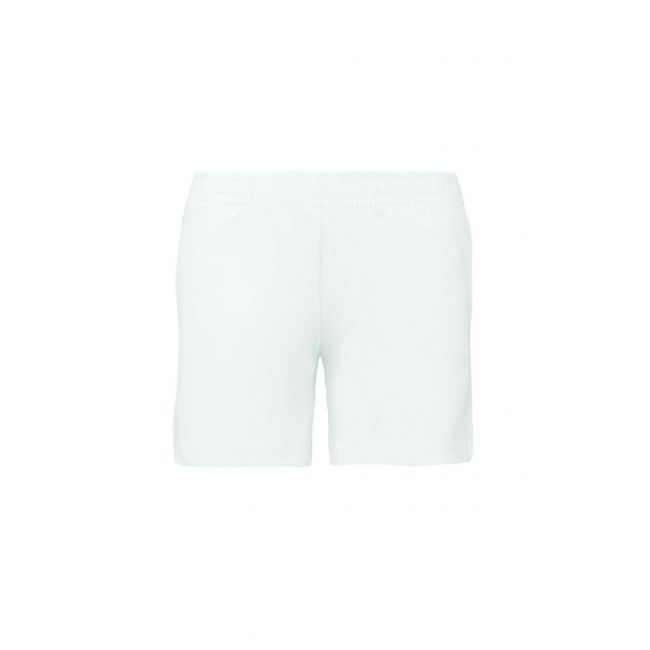 Ladies' jersey sports shorts culoare white marimea s