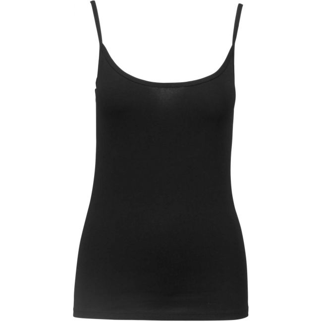 Ladies' strappy tank top culoare black marimea l