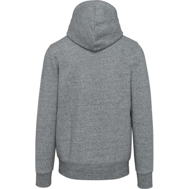 Men’s vintage zipped hooded sweatshirt culoare slub grey heather marimea 2xl