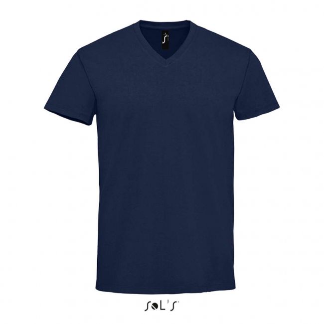 Sol's imperial v men - v-neck t-shirt culoare french navy marimea 3xl