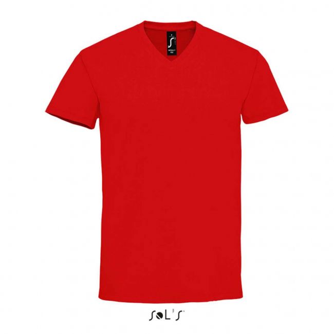 Sol's imperial v men - v-neck t-shirt culoare red marimea l