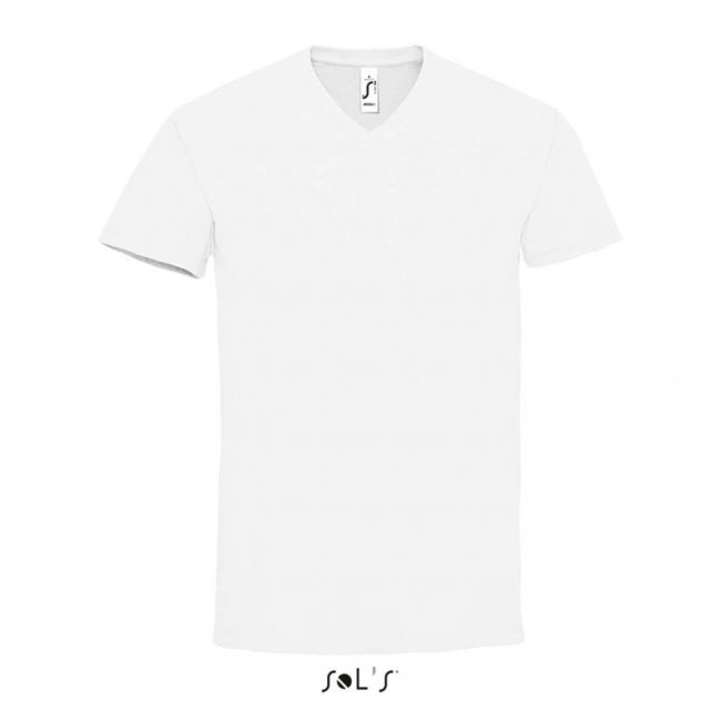 Sol's imperial v men - v-neck t-shirt culoare white marimea l