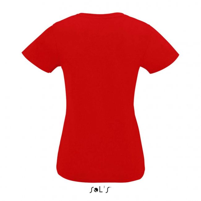 Sol's imperial v women - v-neck t-shirt culoare red marimea 2xl