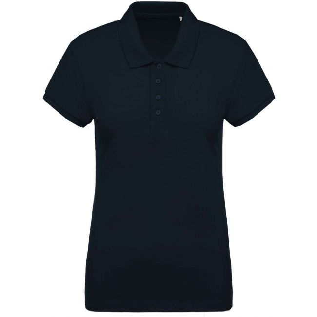 Ladies’ organic piquÉ short-sleeved polo shirt culoare navy marimea s