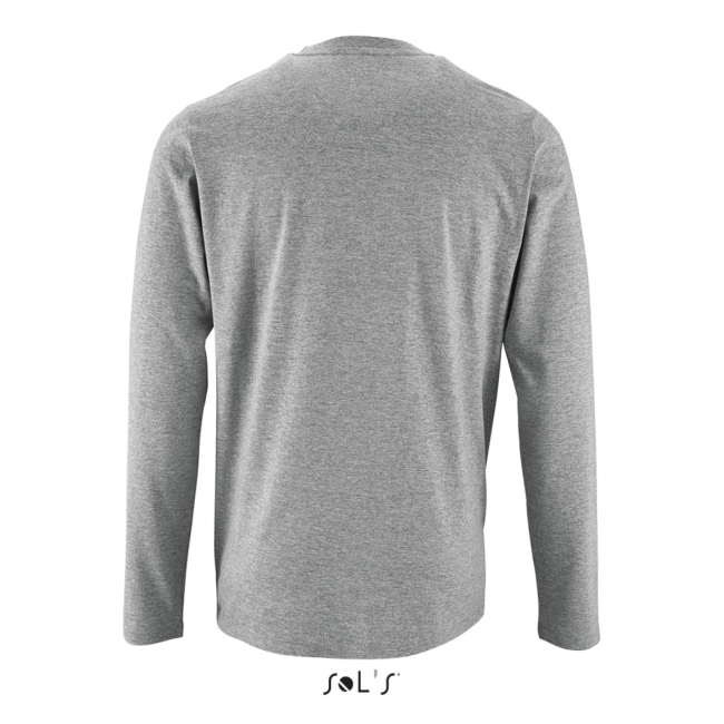 Sol's imperial lsl men - long-sleeve t-shirt culoare grey melange marimea xs