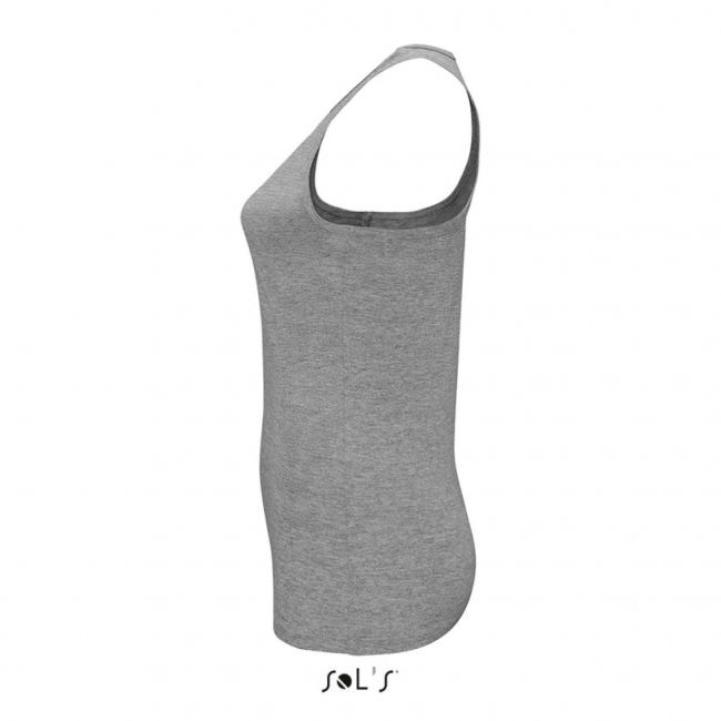 Sol's justin women - racerback tank top culoare grey melange marimea 2xl