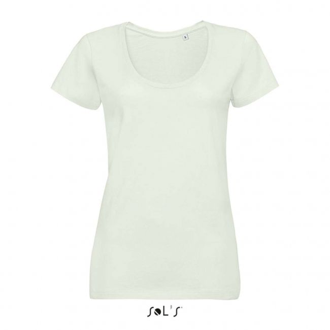 Sol's metropolitan - women's low-cut round neck t-shirt culoare creamy green marimea l