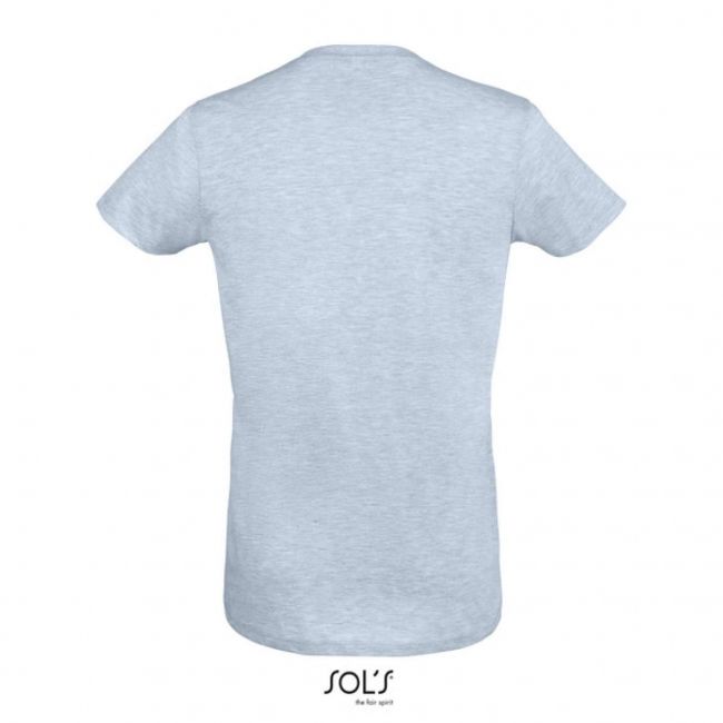 Sol's regent fit - men’s round neck close fitting t-shirt culoare heather sky marimea s