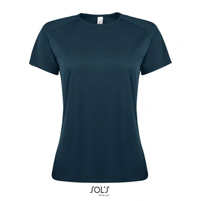 Sol's sporty women - raglan-sleeved t-shirt culoare petroleum blue marimea 2xl