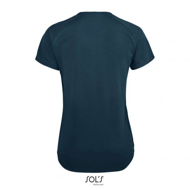 Sol's sporty women - raglan-sleeved t-shirt culoare petroleum blue marimea l