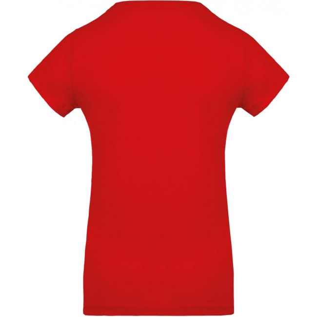 Ladies’ organic cotton crew neck t-shirt culoare red marimea s