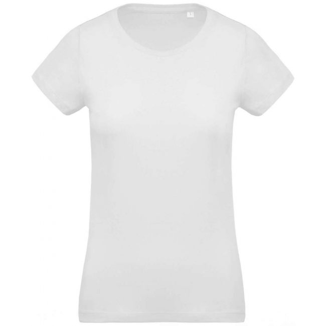 Ladies’ organic cotton crew neck t-shirt culoare white marimea 2xl