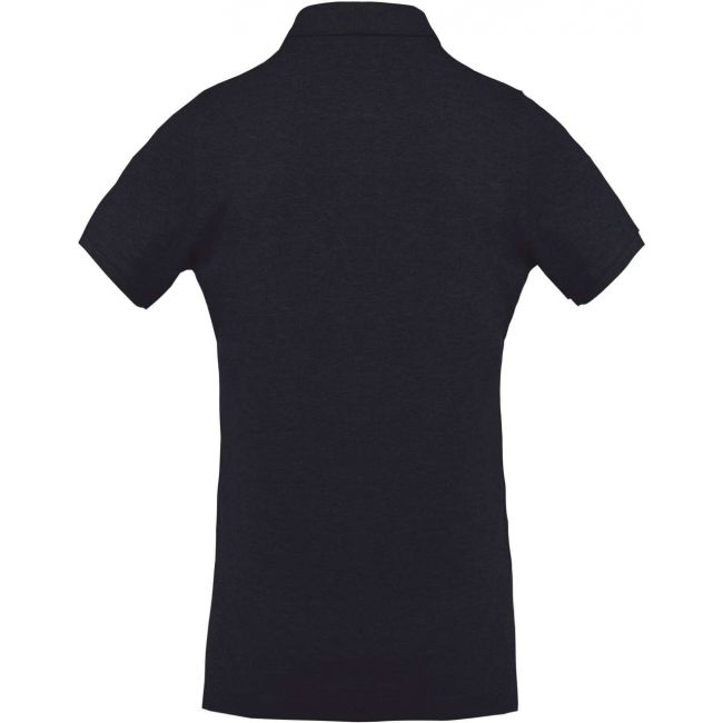 Men's organic piquÉ short-sleeved polo shirt culoare french navy heather marimea 2xl