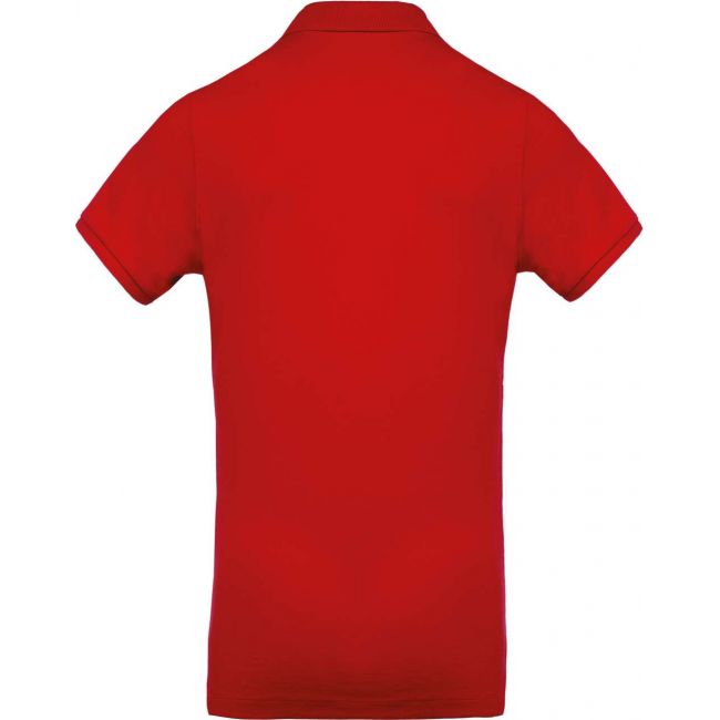 Men's organic piquÉ short-sleeved polo shirt culoare red marimea 3xl