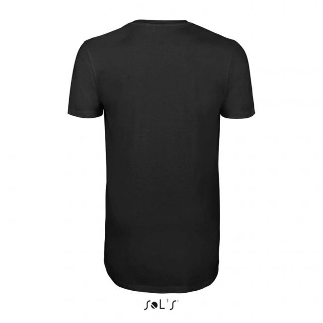 Sol's magnum men - long t-shirt culoare deep black marimea xs