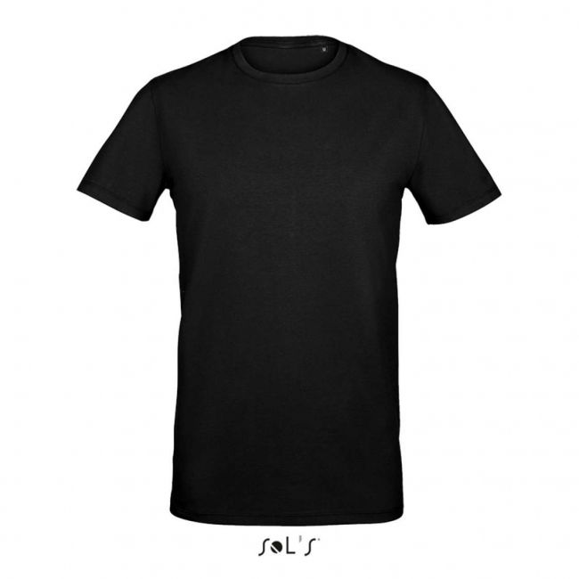 Sol's millenium men - round-neck t-shirt culoare deep black marimea xl