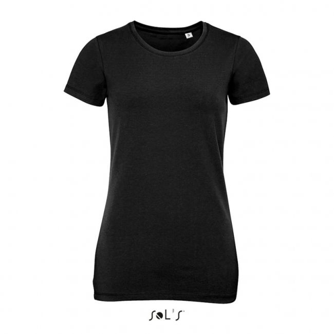 Sol's millenium women - round-neck t-shirt culoare deep black marimea 2xl