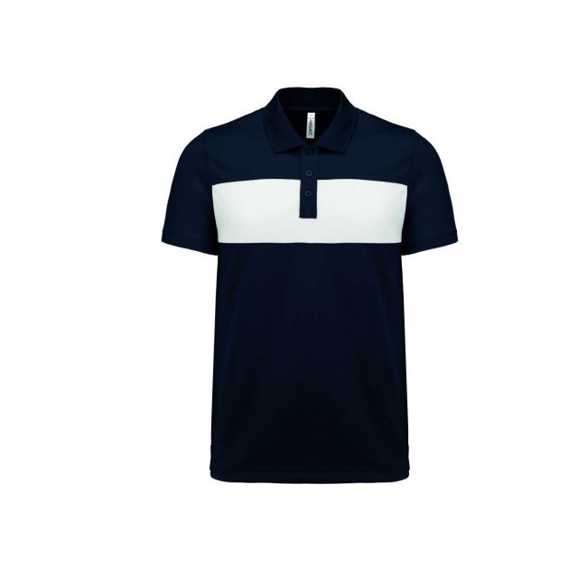 Adult short-sleeved polo-shirt culoare sporty navy/white marimea m