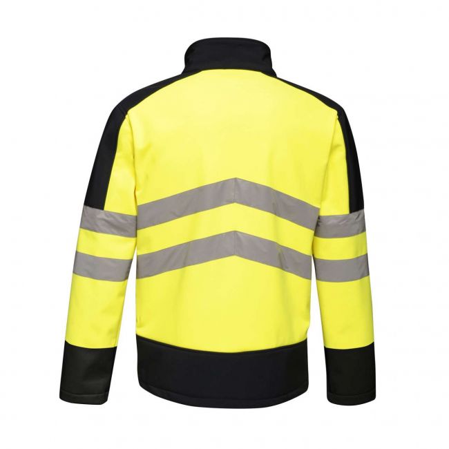 Hi-vis pro 3 layer softshell culoare yellow/navy marimea m