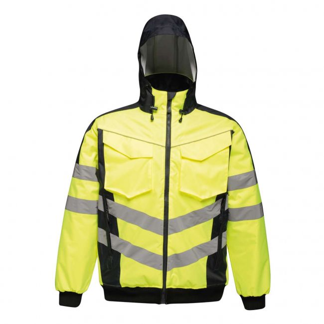 Hi-vis pro bomber jacket culoare yellow/navy marimea s