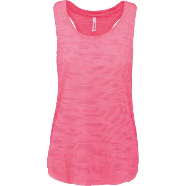 Ladies' sports tank top culoare fluorescent pink marimea m