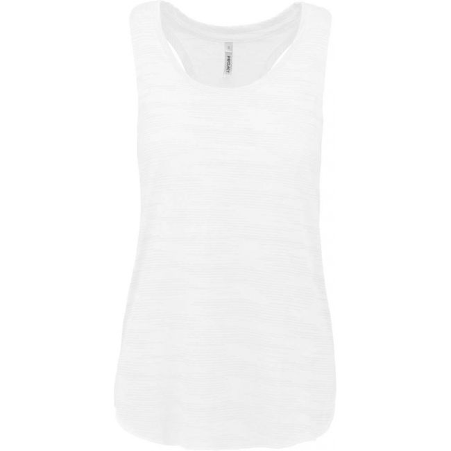 Ladies' sports tank top culoare white marimea l