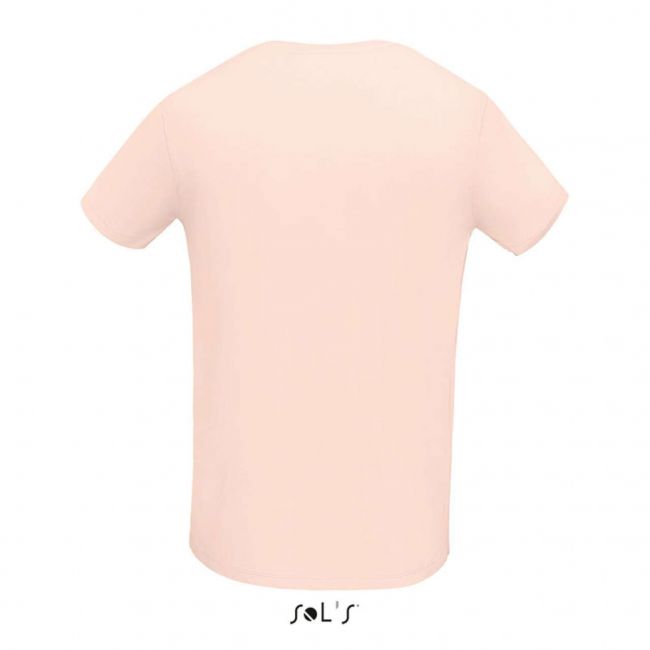 Sol's martin men - round-neck fitted jersey t-shirt culoare creamy pink marimea m