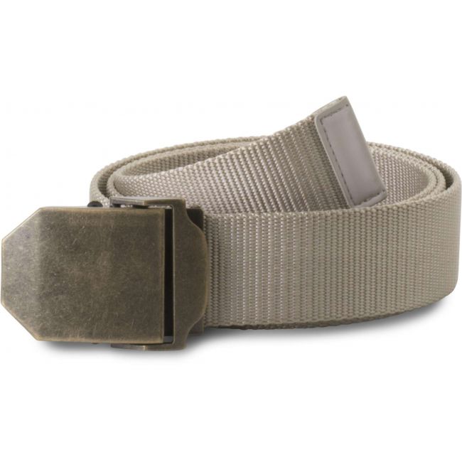 Nylon canvas belt culoare beige/old brass marimea u