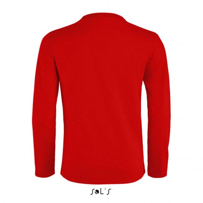 Sol's imperial lsl kids - long sleeve t-shirt culoare red marimea 8a