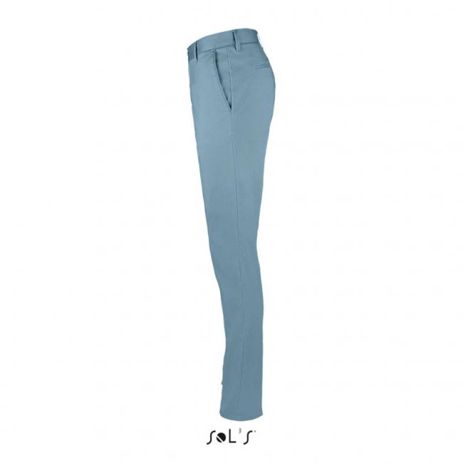 Sol's jared women - satin stretch trousers culoare creamy dark blue marimea 40