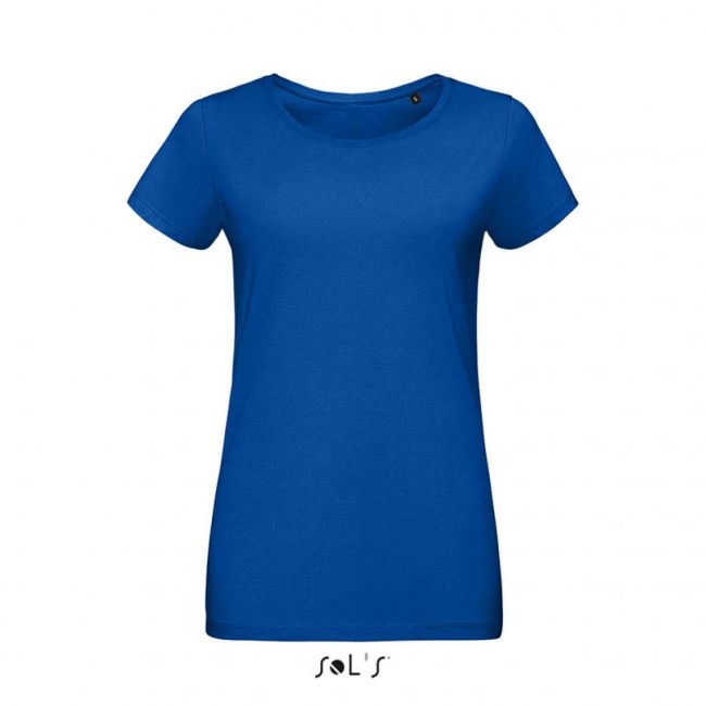 Sol's martin women - round-neck fitted jersey t-shirt culoare royal blue marimea xs