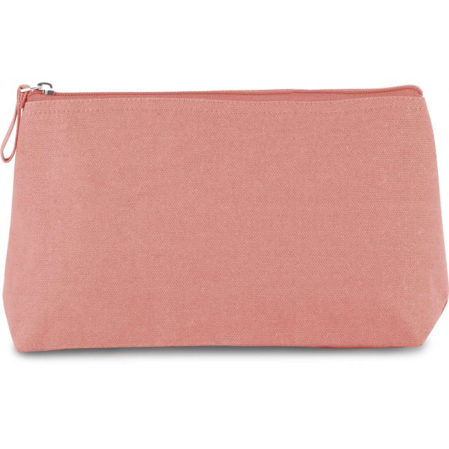 Cotton canvas toiletry bag culoare dusty pink marimea u