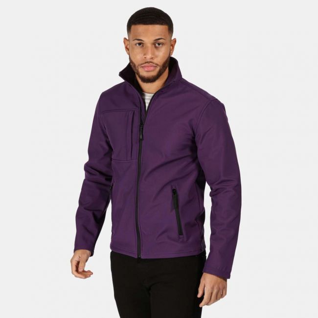 Men's octagon ii printable 3 layer membrane softshell culoare majestic purple/black marimea 2xl