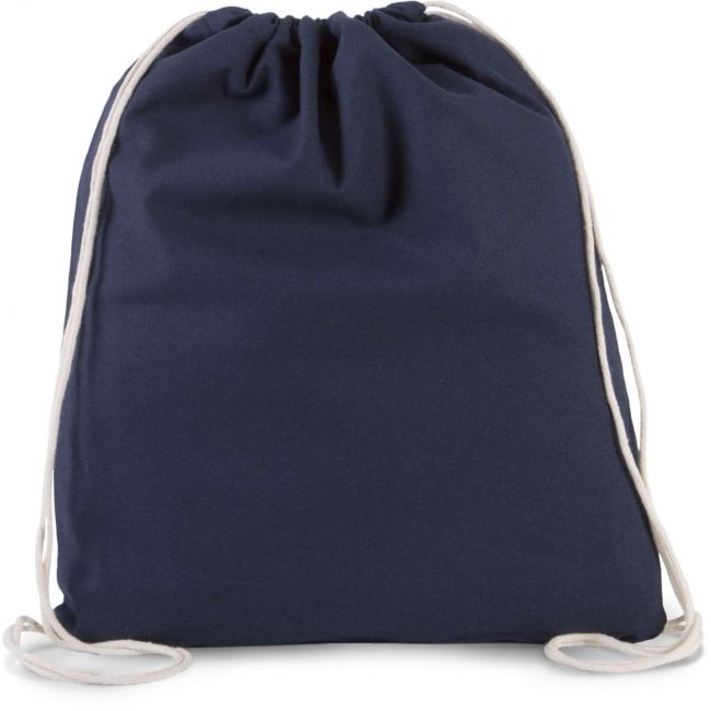 Organic cotton small drawstring bag culoare navy marimea u