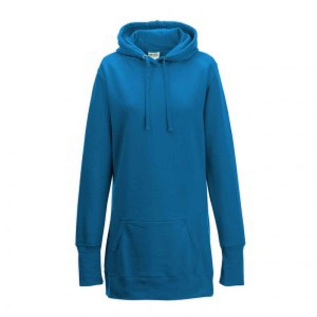 Girlie longline hoodie culoare sapphire blue marimea xs