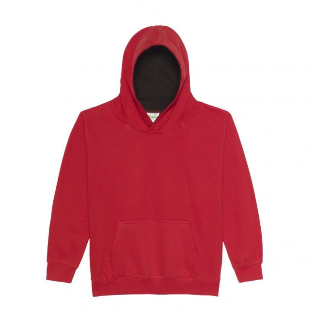 Kids varsity hoodie culoare fire red/jet black marimea 7/8
