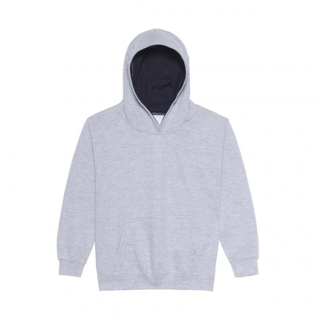 Kids varsity hoodie culoare heather grey/french navy marimea 12/13