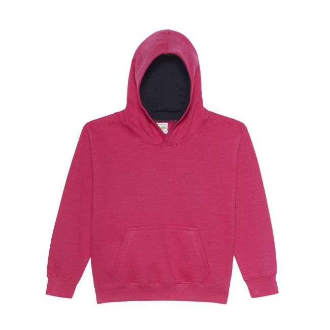 Kids varsity hoodie culoare hot pink/french navy marimea 5/6