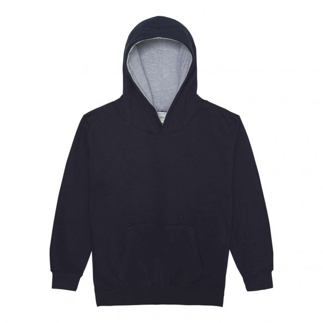 Kids varsity hoodie culoare new french navy/heather grey marimea 3/4