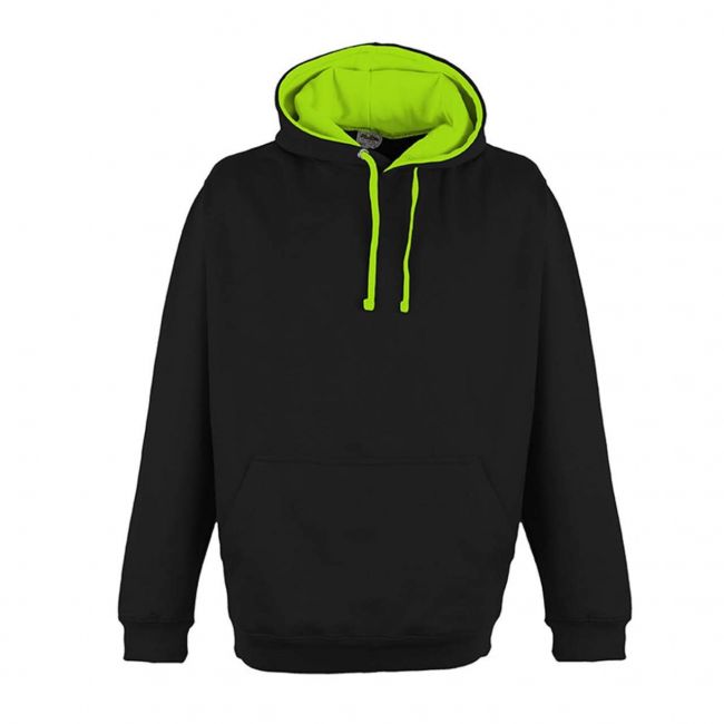 Superbright hoodie culoare jet black/electric green marimea s