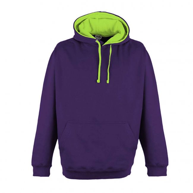 Superbright hoodie culoare purple/electric green marimea m