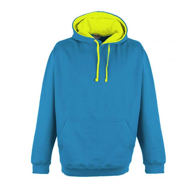 Superbright hoodie culoare sapphire blue/electric yellow marimea l