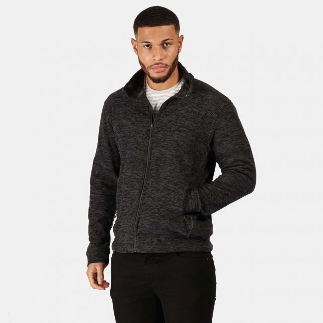 Thornly men - full zip marl fleece culoare seal grey marl marimea m