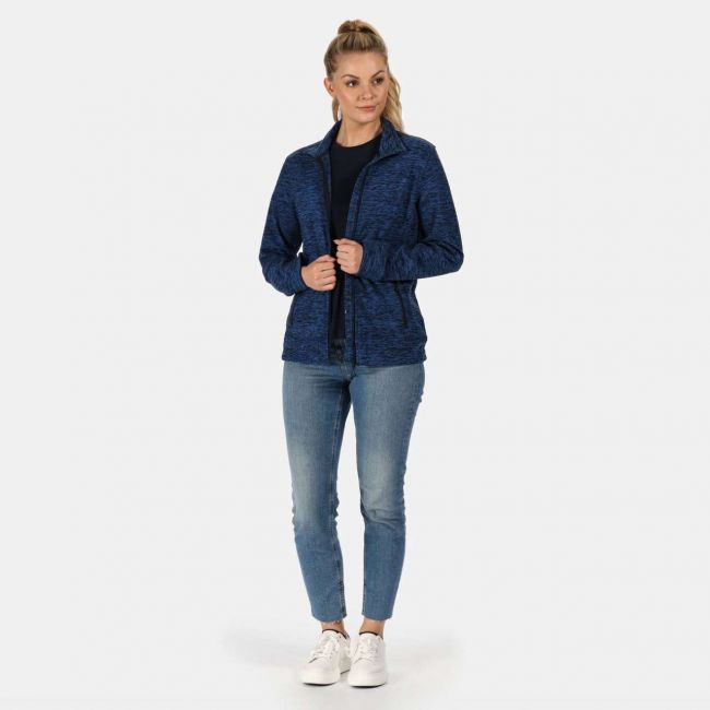 Thornly women - full zip marl fleece culoare navy marl marimea 3xl