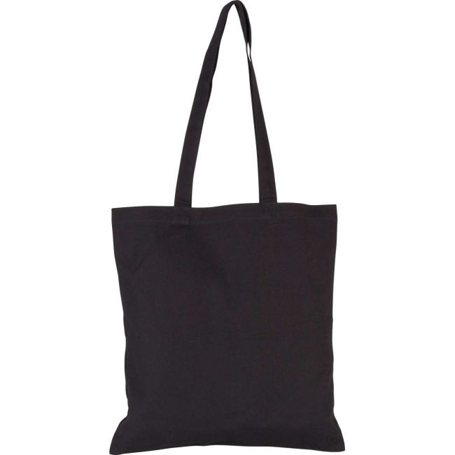 Cotton canvas shopper bag culoare black marimea u