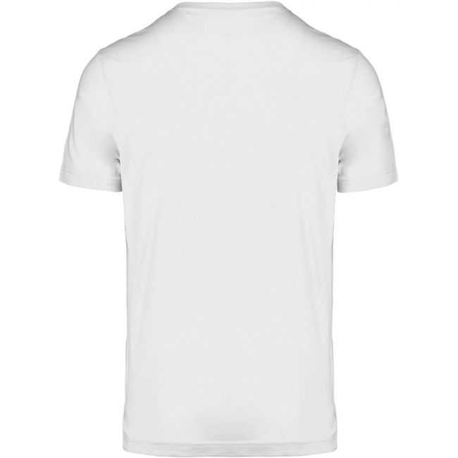 Men's organic cotton v-neck t-shirt culoare white marimea s