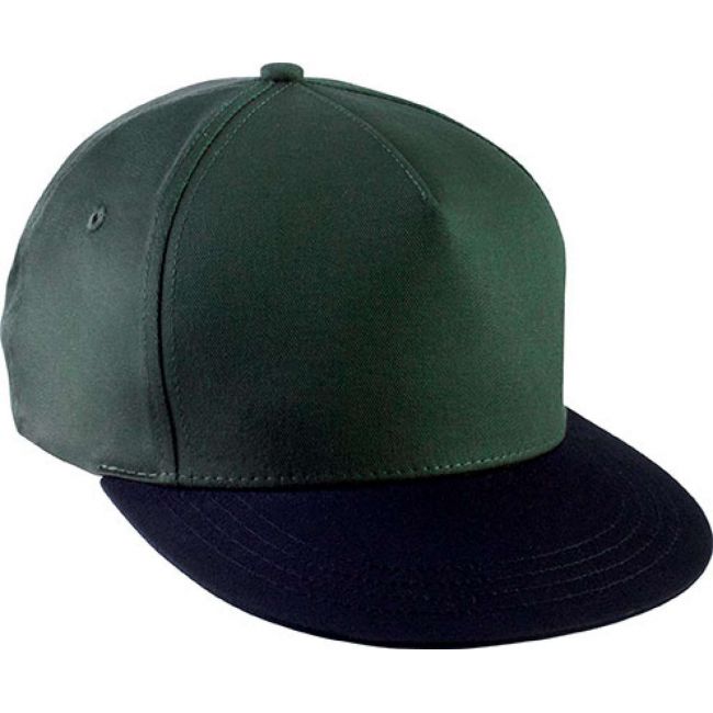 Snapback cap - 5 panels culoare forest green/black marimea u