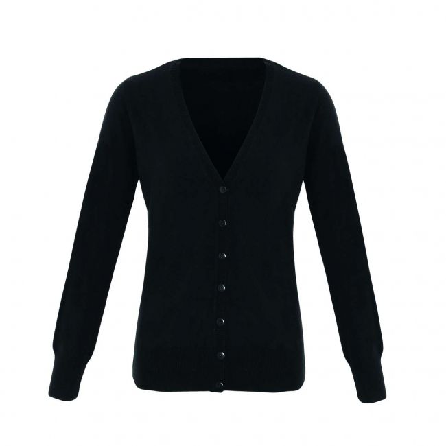 'essential' acrylic women's cardigan culoare black marimea l