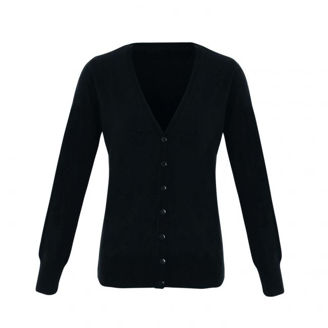 'essential' acrylic women's cardigan culoare black marimea s