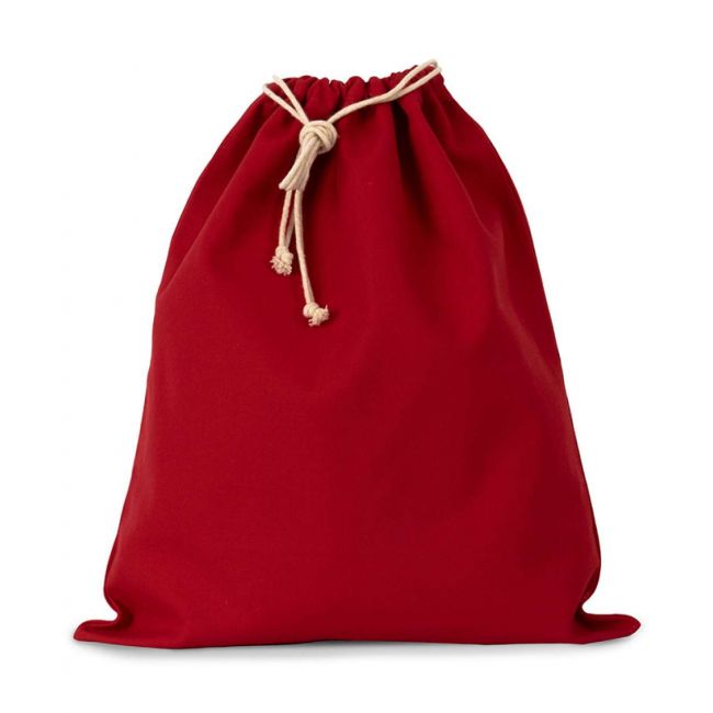 Cotton bag with drawcord closure - large size culoare cherry red marimea u